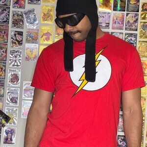 DC Originals - Flash Red Superhero Logo Emblem Graphic T-Shirt